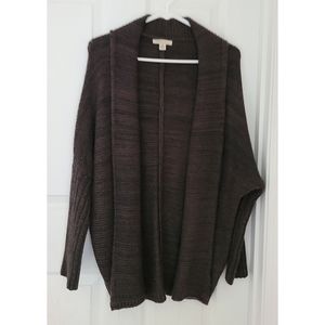 Cozy Casual Gray Cocoon Cardigan Sweater small